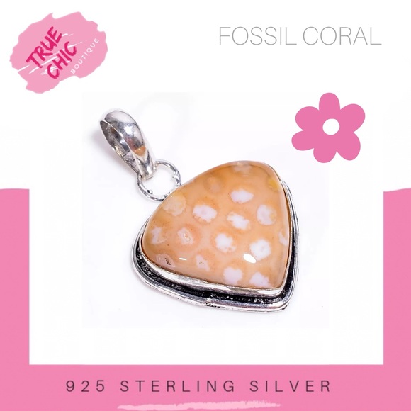 Fossil Coral Pendant - Picture 1 of 2